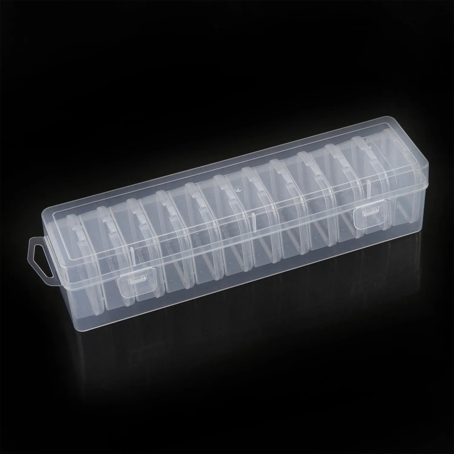 12 In 1 Slimline Clear Storage Box Set With Hanging