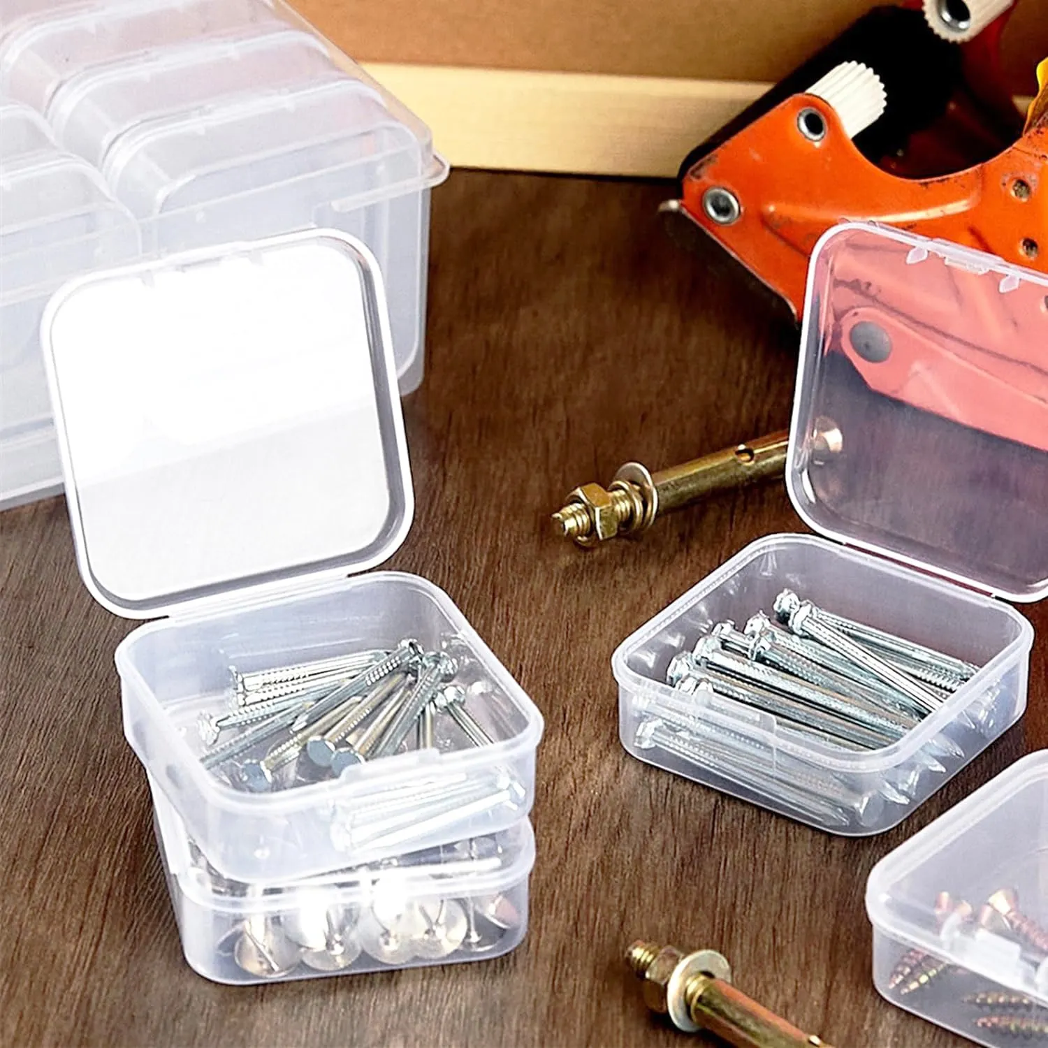 12 In 1 Slimline Clear Storage Box Set With Hanging
