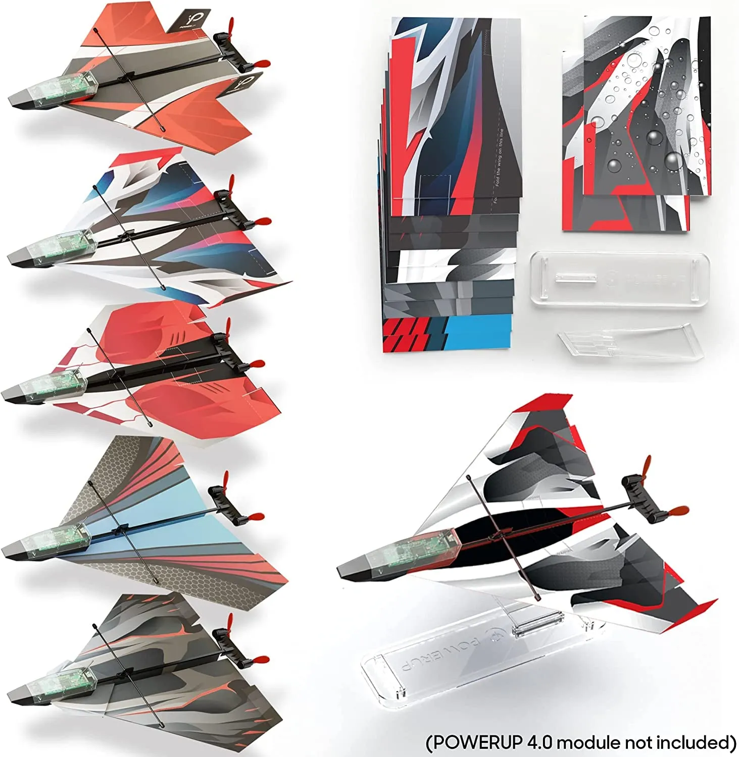 12 Paper Airplane Templates for  2.0 & 4.0. Color Paper Airplanes Templates and Display Stand for Plane.  2.0 or 4.0 Is Not Included