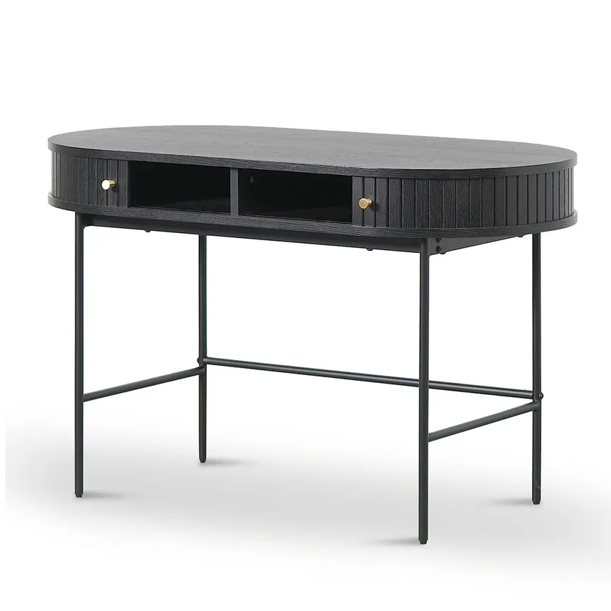 1.2m Home Office Desk - Full Black
