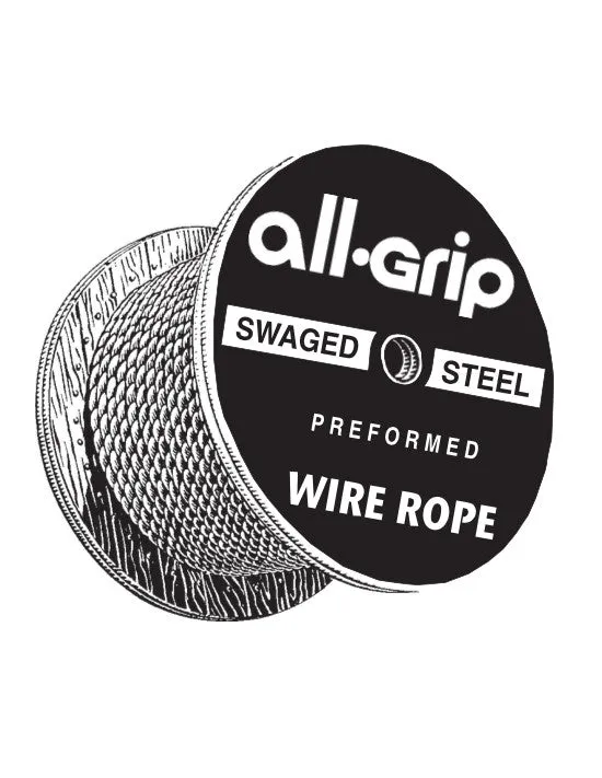 1/2" Super Swaged Winch Cable Swivel Self Locking Hook All-Grip®