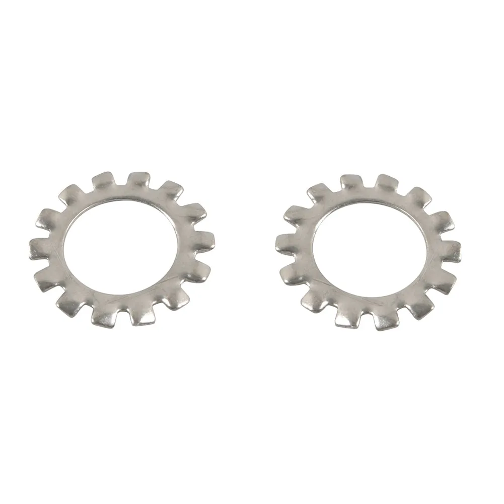 150pcs 6 Sizes 304 Stainless Steel External Tooth Star Lock