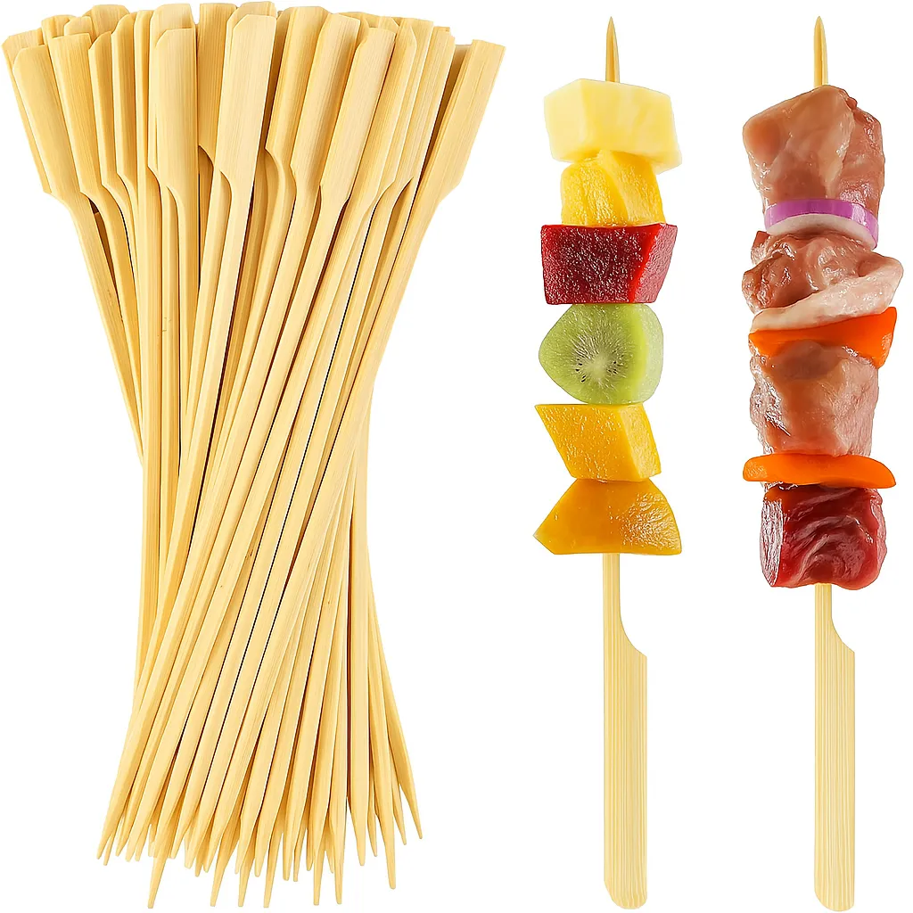 1800pcs 25cm Disposable Long Bamboo Skewers - Eco Friendly (Bulk)