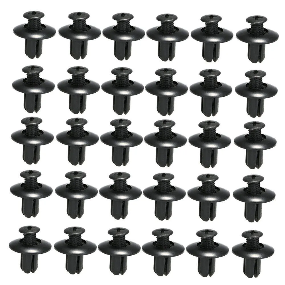 190pcs Car Retainer Clips 6 Sizes Fasteners Kit Rivet Push Rod