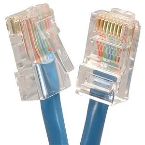 1Ft Cat5E UTP Ethernet Network Non Booted Cable Blue