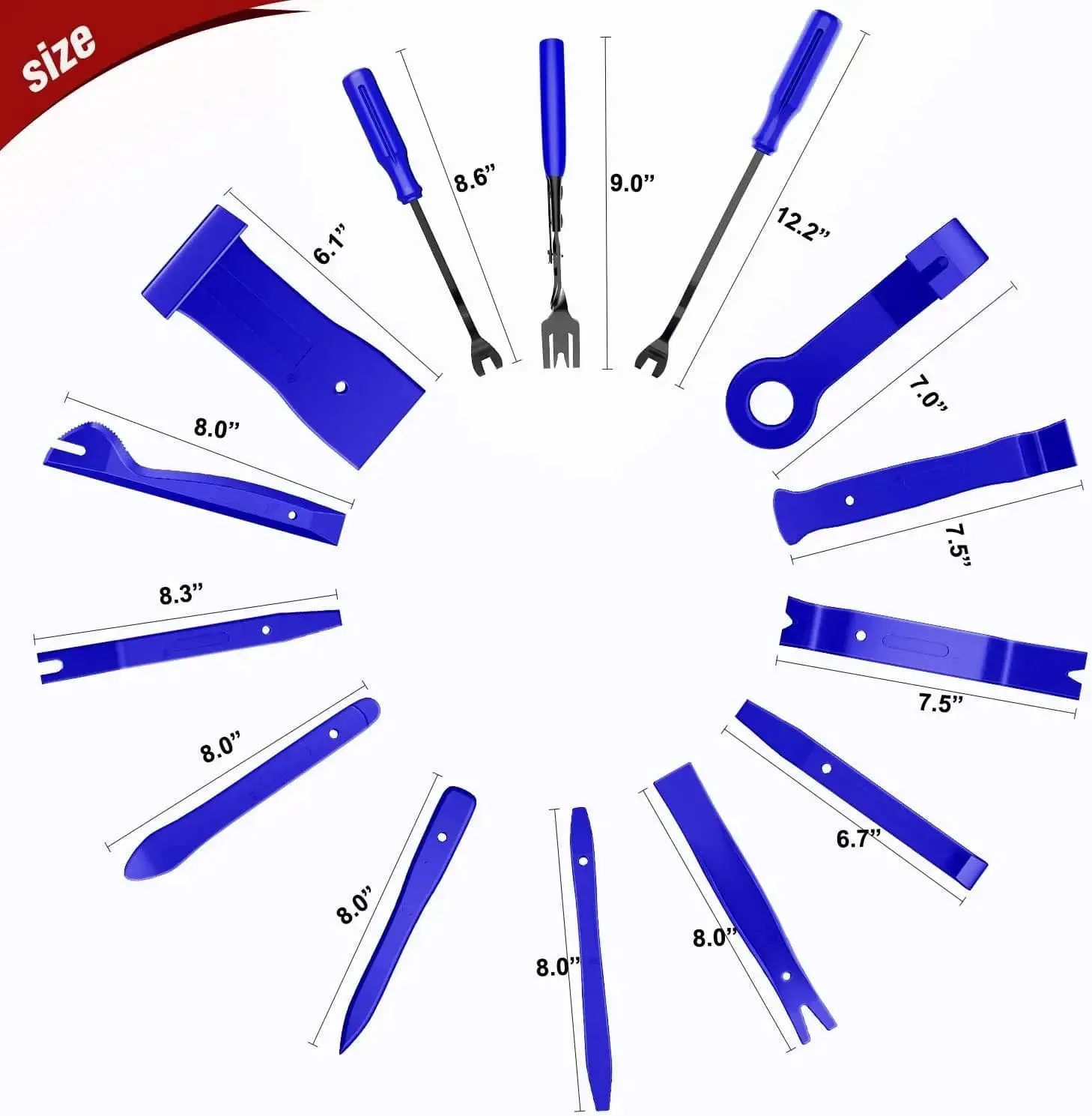 238 Pcs Trim Removal Tool Kit Blue
