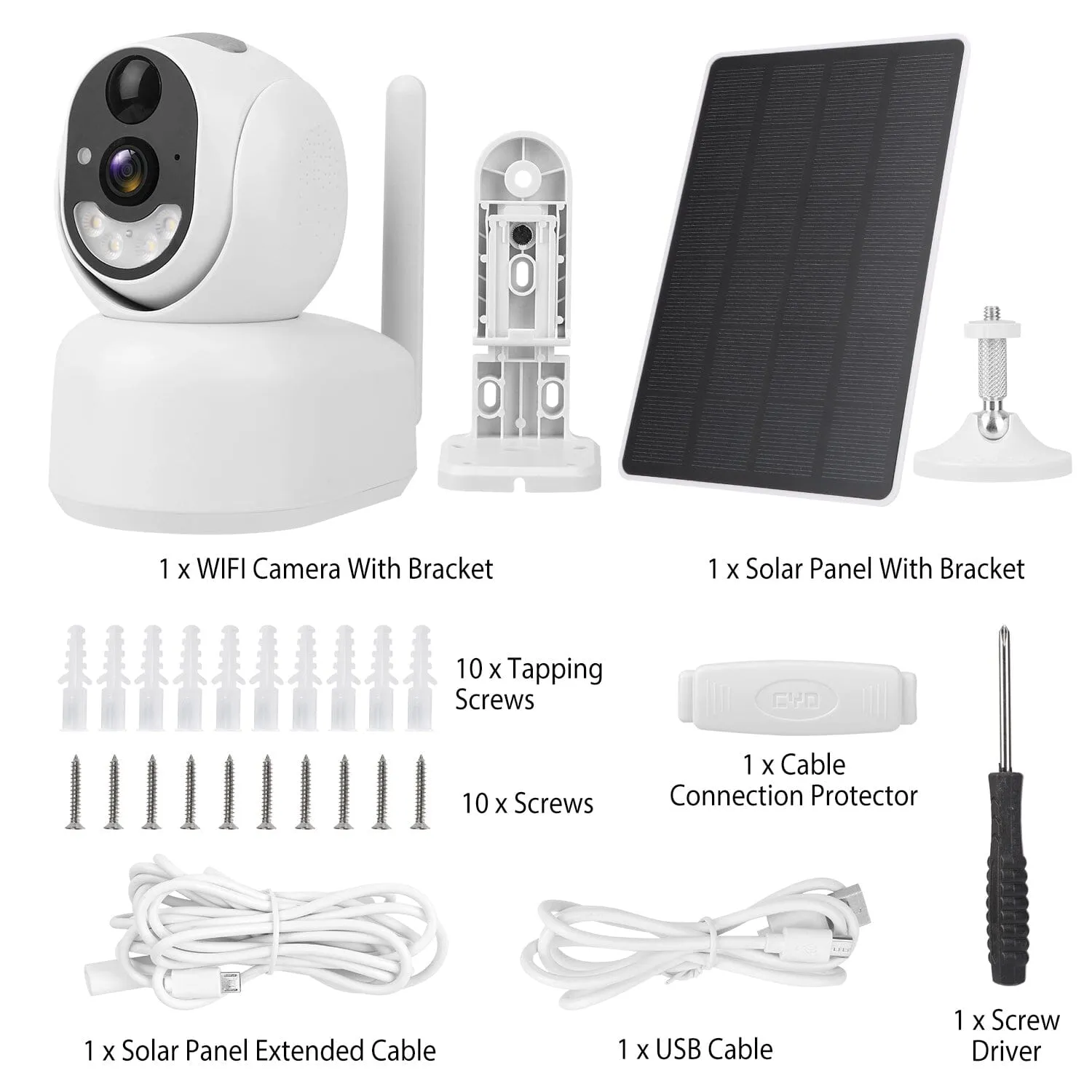 2.4G Wifi Solar Wireless 1080P Surveillance Camera with Flood Light Night Vision