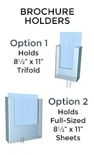 24" Wide ULTRA VALUE Poster Grip Snap-On Banner Stands for Posters or Banners