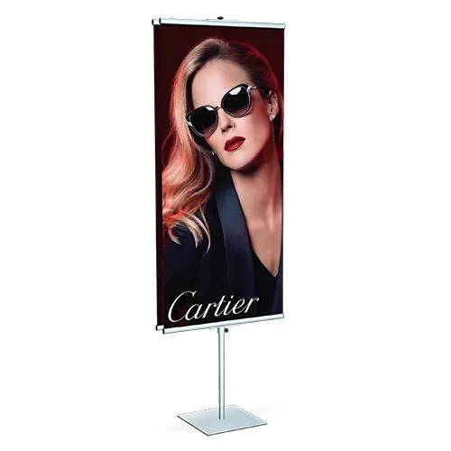 24" Wide ULTRA VALUE Poster Grip Snap-On Banner Stands for Posters or Banners