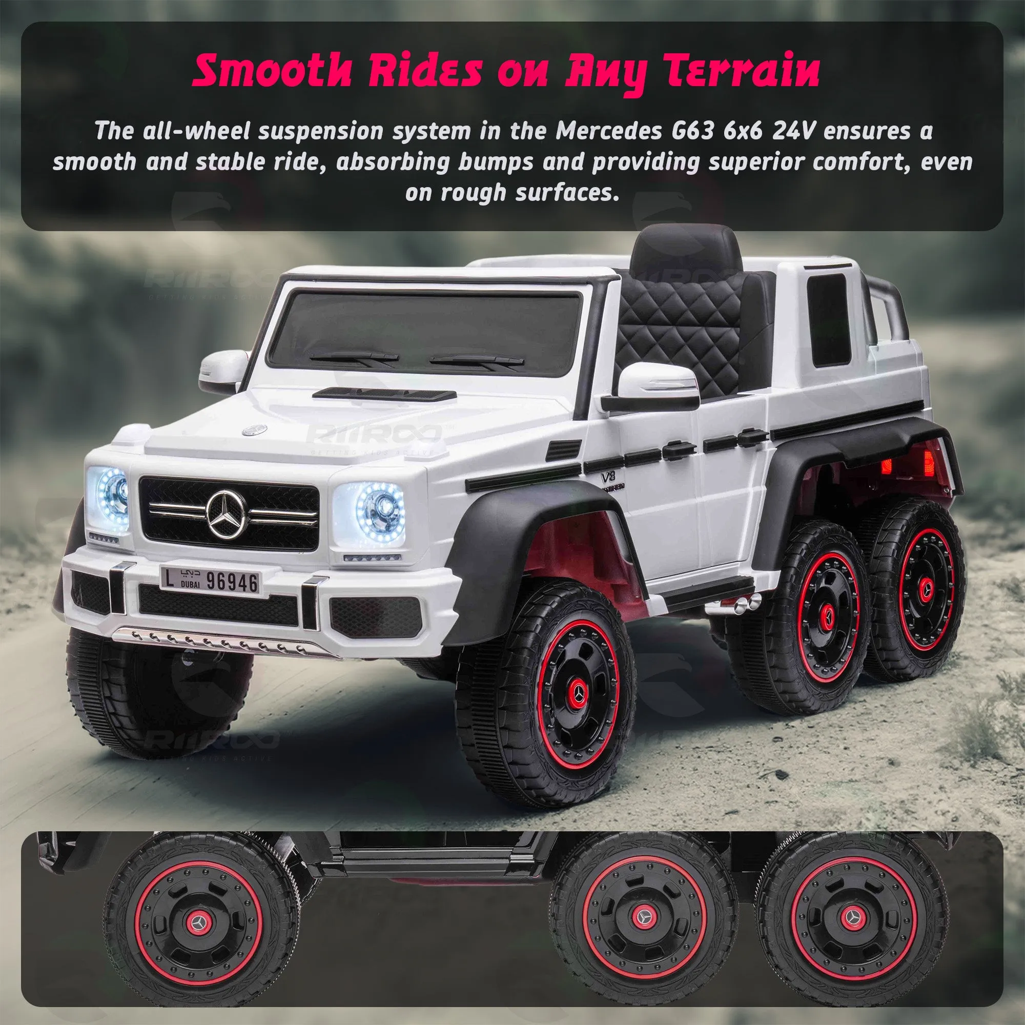 24V Mercedes Benz G63 AMG 6X6
