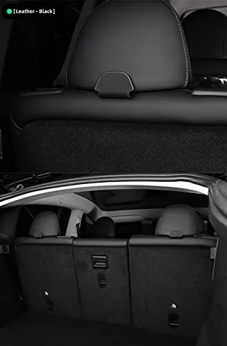 2nd Row Rear Seat Headrest Trunk Storage Hooks for Tesla Model Y (Gray Suede)