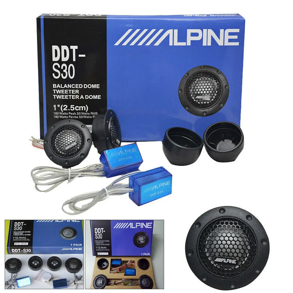2PCS Tweeter Car Audio Silk Film For Car Modification 180W