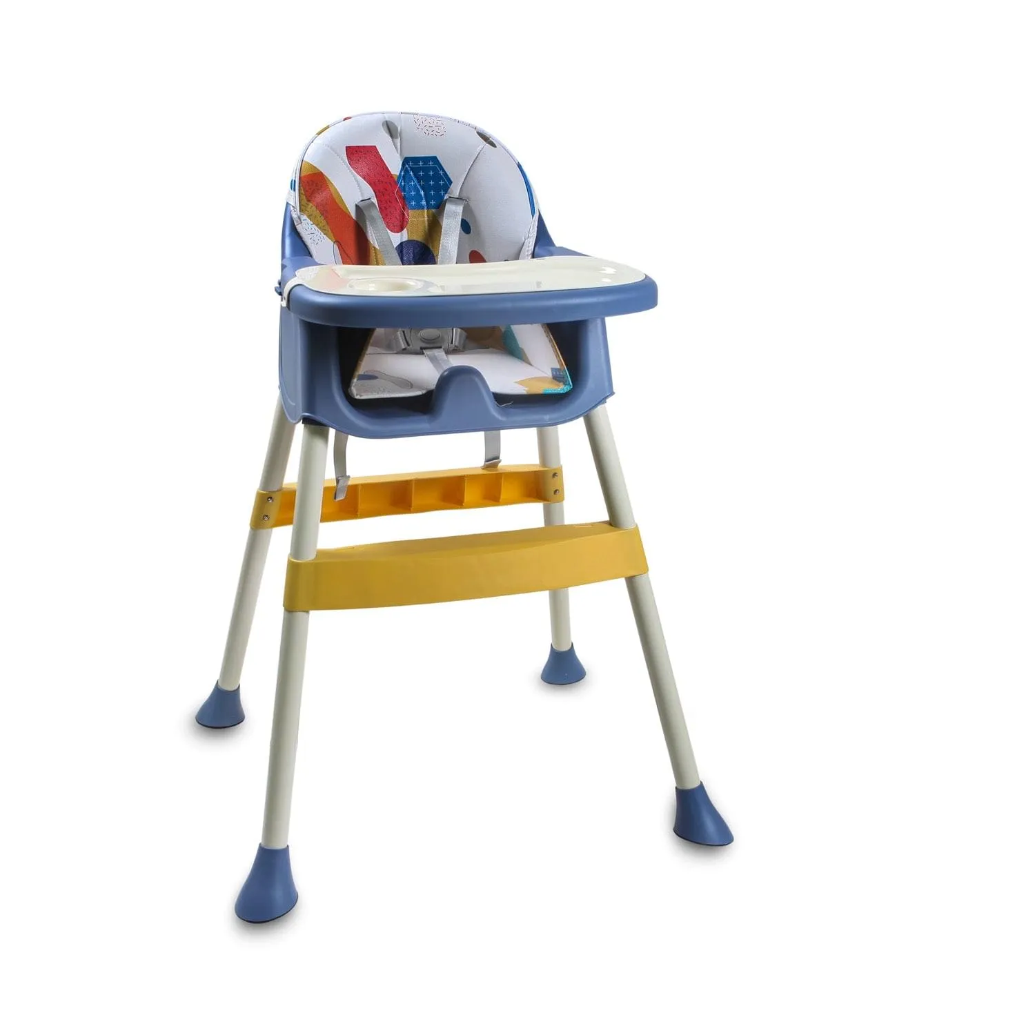 3 In 1 Adjustable Feeding Booster High Chair Abstract - Blue