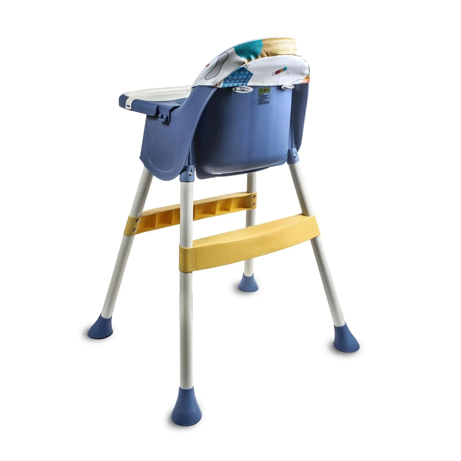 3 In 1 Adjustable Feeding Booster High Chair Abstract - Blue