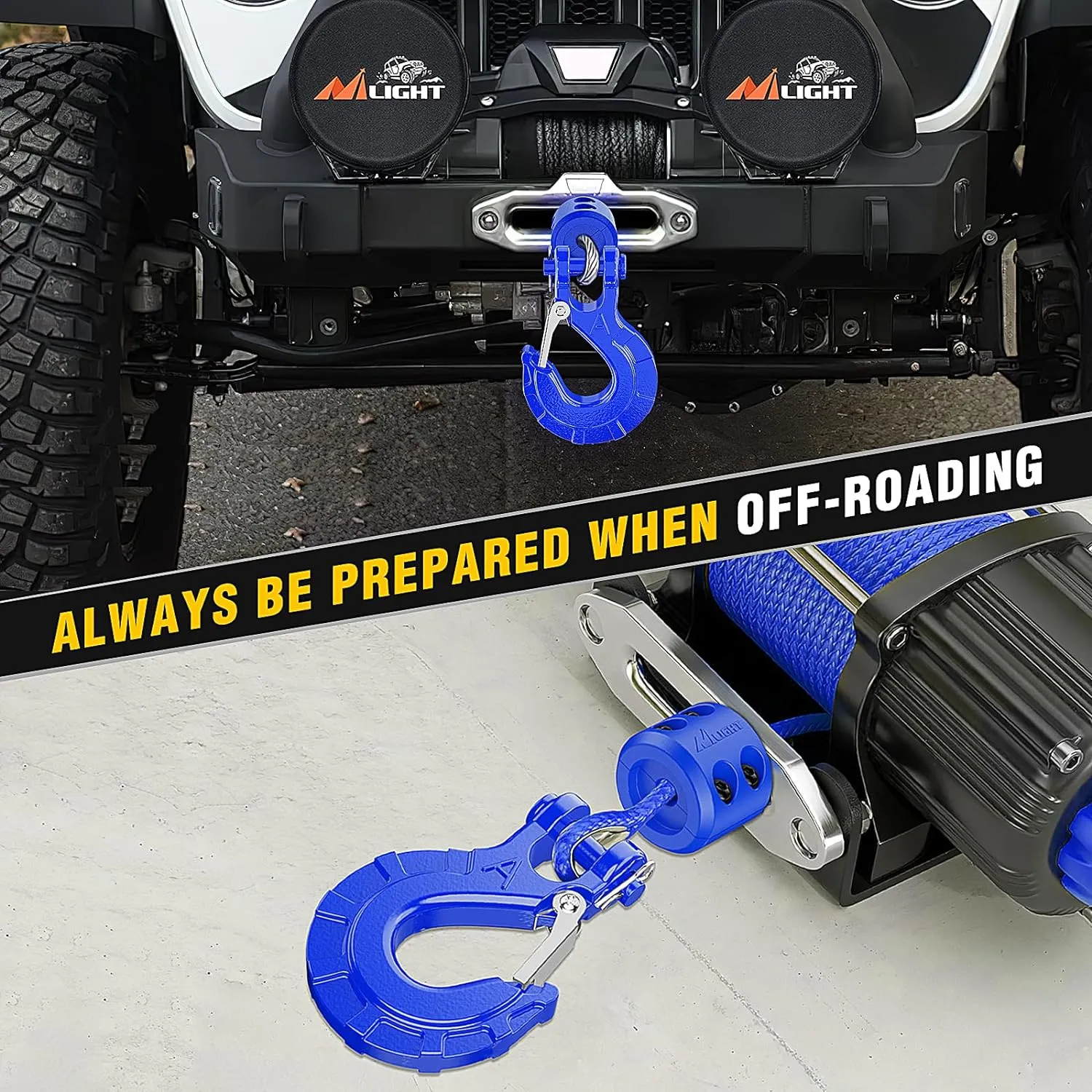 3/8 inch Grade 70 Winch Hook Blue