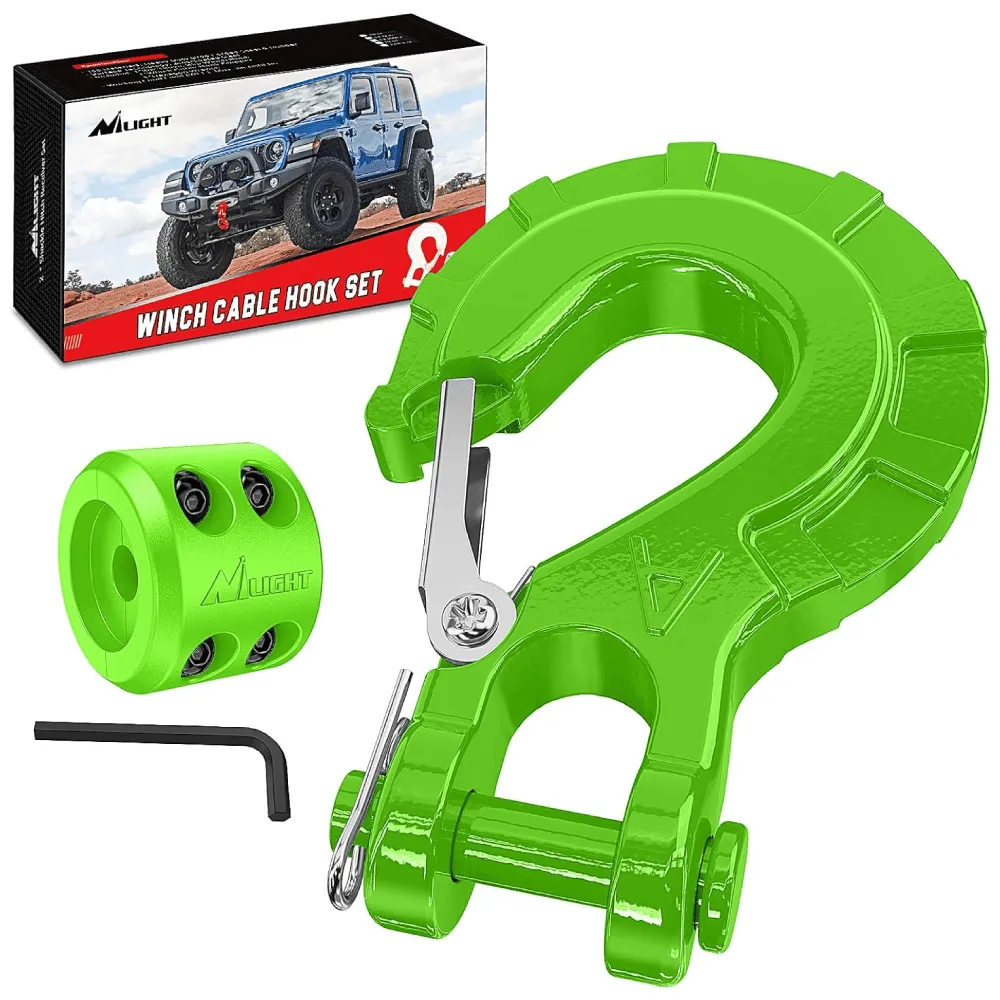 3/8 inch Grade 70 Winch Hook Green