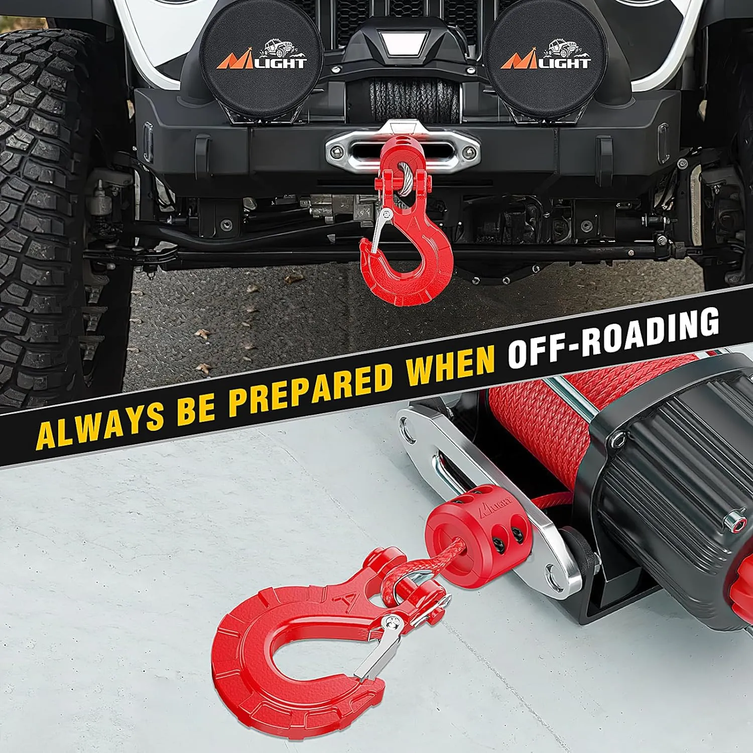 3/8 inch Grade 70 Winch Hook Red