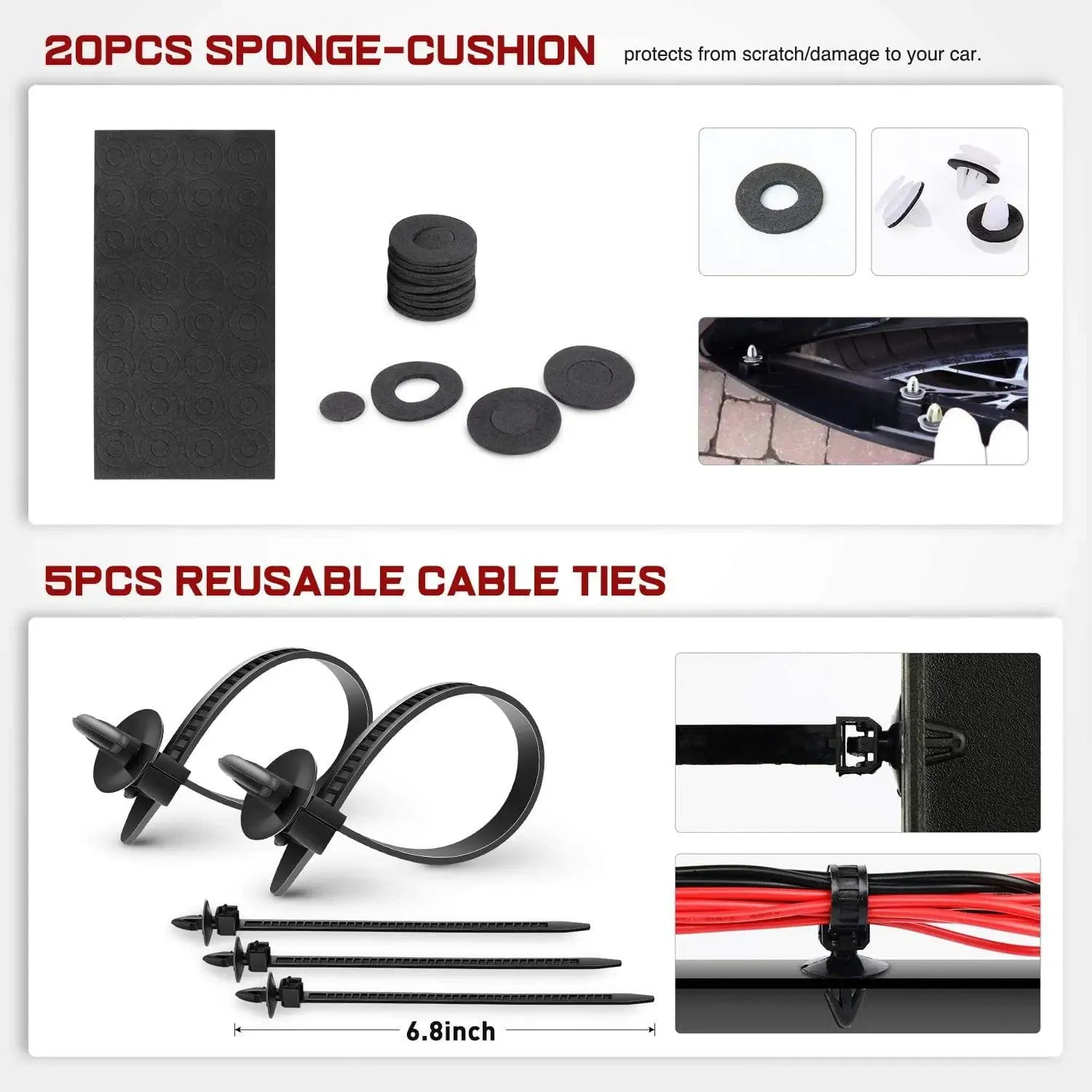 390 Pcs Bumper Retainer Clips Car Push Retainer Kit