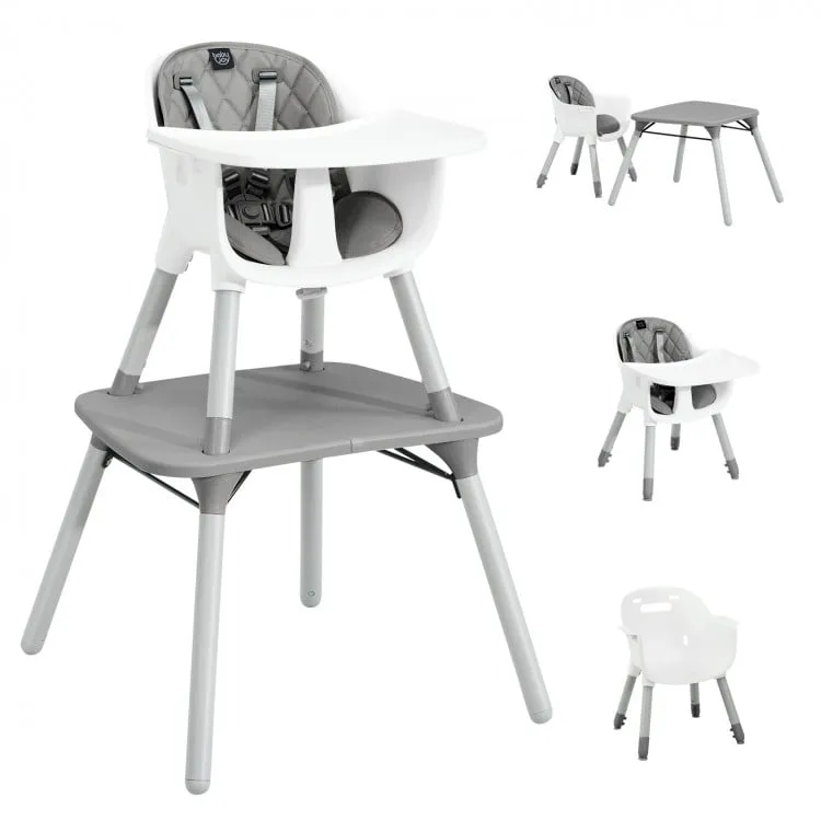4-in-1 Baby Convertible Toddler Table Chair Set