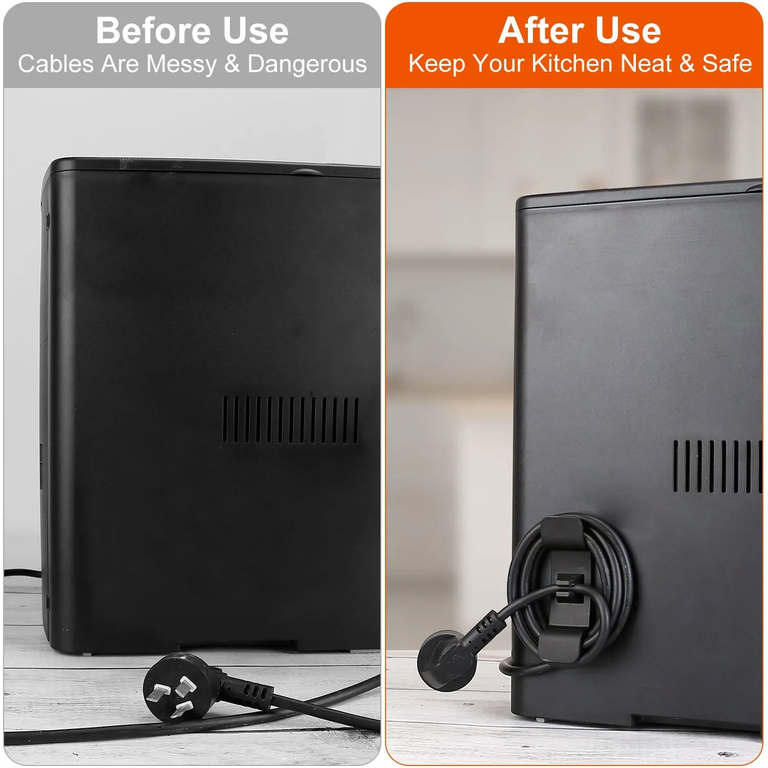 4-Piece: Cord Organizers Self-Adhesive Appliances Cord Holder