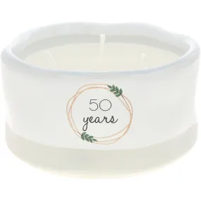 50 Years 8 oz - 100% Soy Wax Reveal Candle Scent: Tranquility