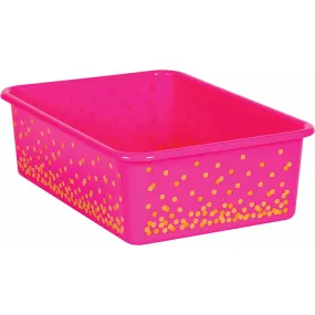 #57656 PINK CONFETTI LARGE PLASTIC BIN