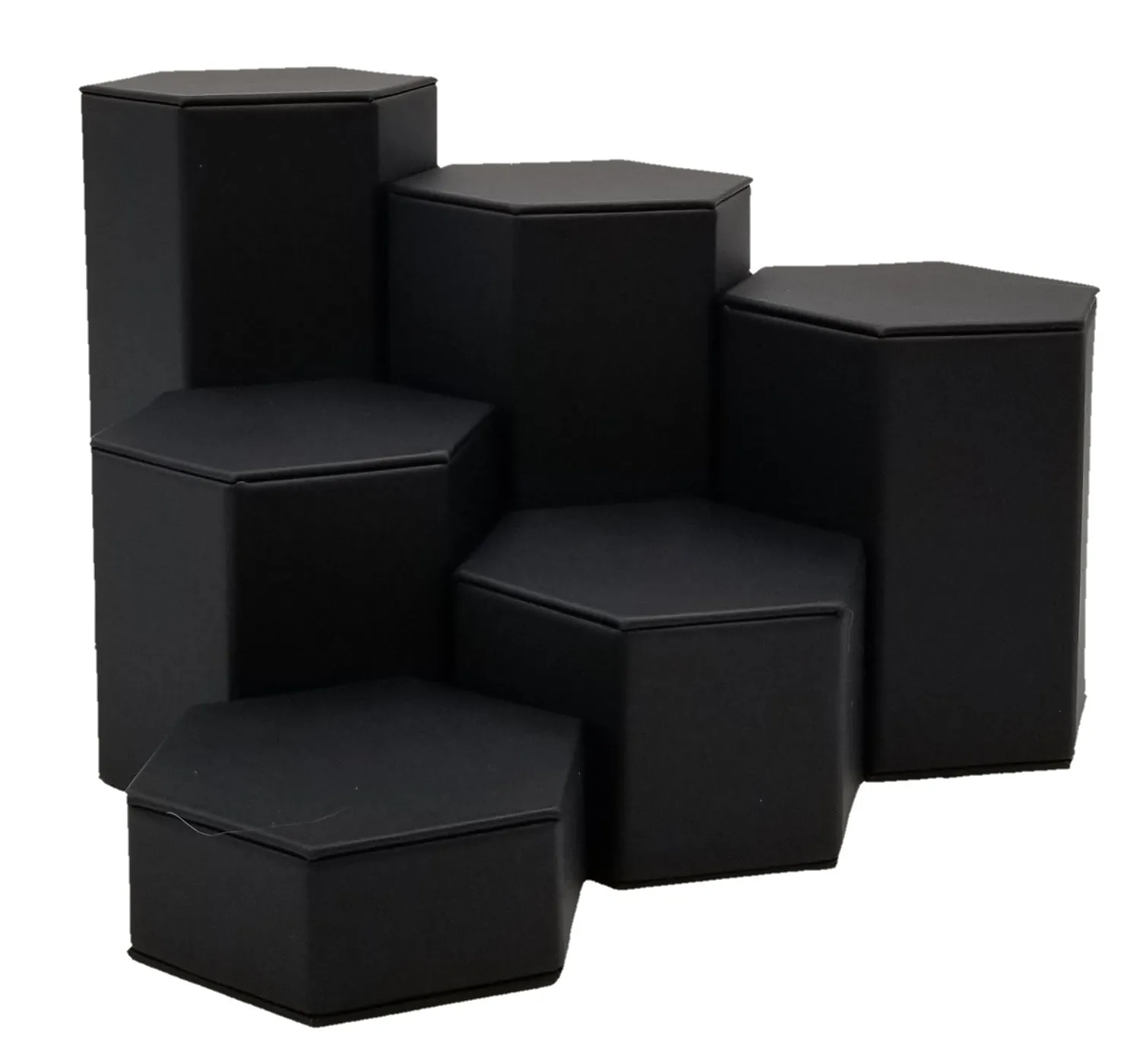 6 Piece Hexagon Riser Display Set