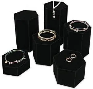 6 Piece Hexagon Riser Display Set