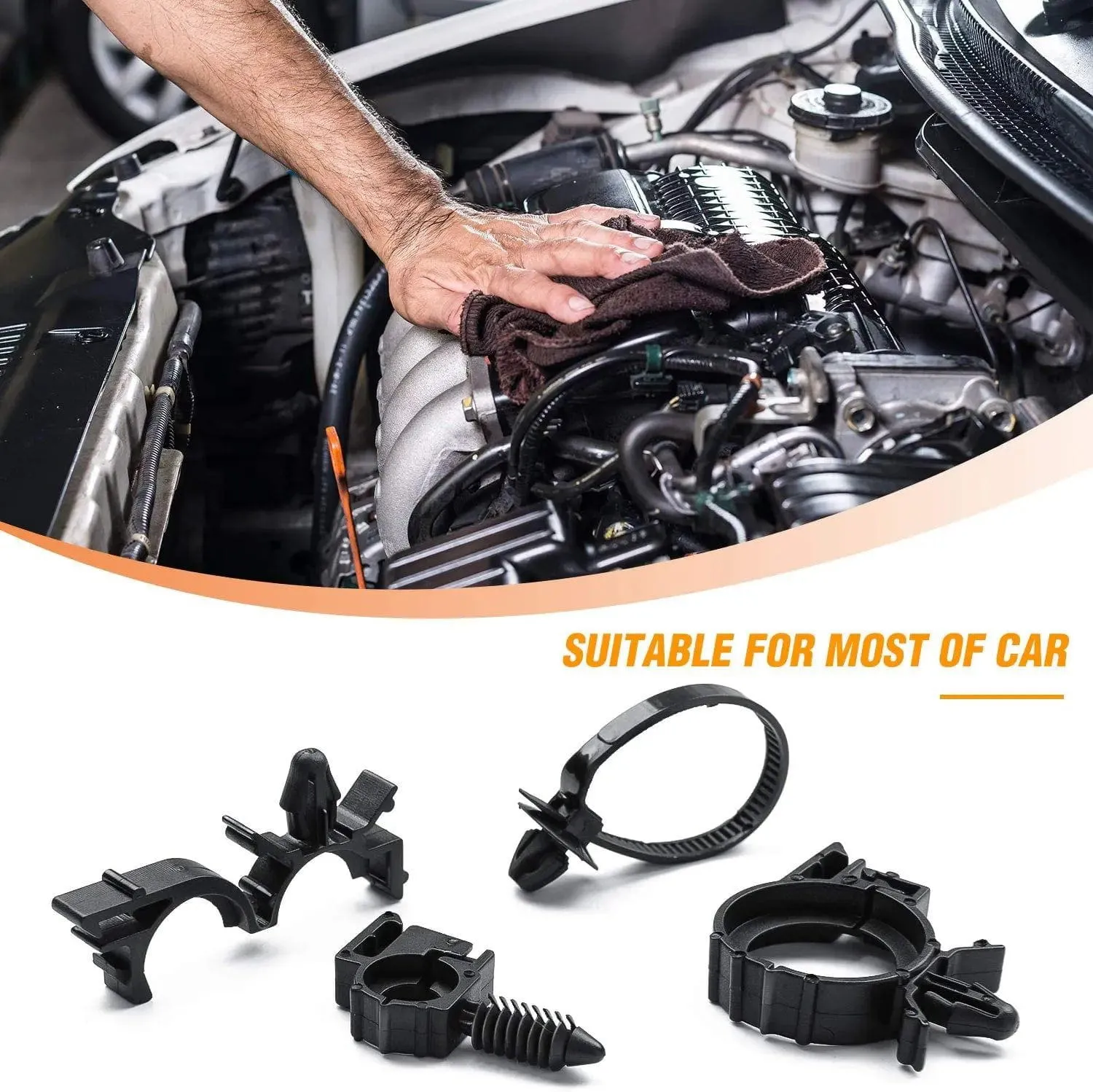60 Pcs Car Push Retainer Clips Kits For Honda GM Mazda
