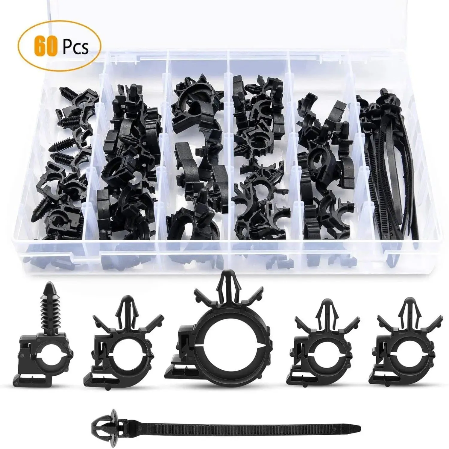 60 Pcs Car Push Retainer Clips Kits For Honda GM Mazda