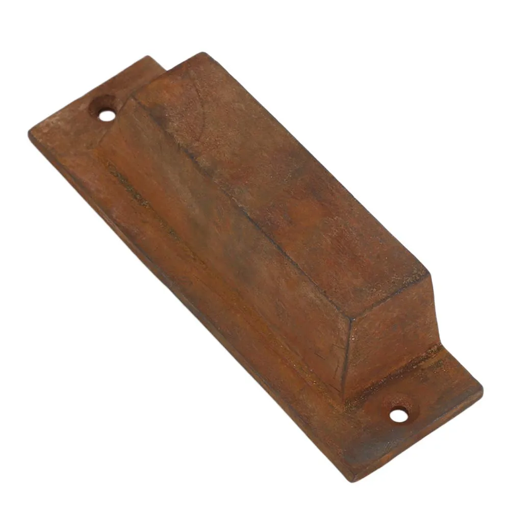 A29 Set of 10 Cast Iron Bin Pull, Modern Hardware for Cabinets Drawer Bins Doors, 4.5 x 1 x 1.25 inch, Kitchen Cabinet and Cupboard Door Pull (Iron, Black Coated Finish)