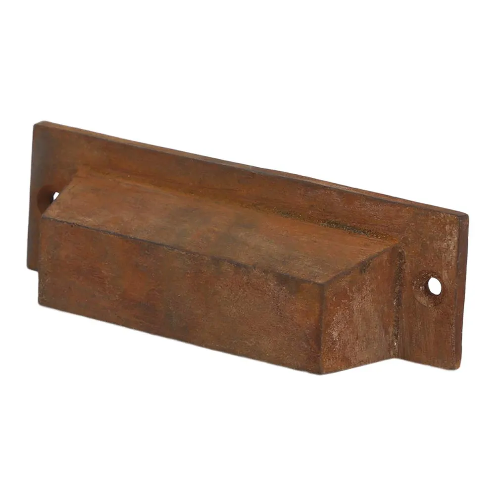 A29 Set of 10 Cast Iron Bin Pull, Modern Hardware for Cabinets Drawer Bins Doors, 4.5 x 1 x 1.25 inch, Kitchen Cabinet and Cupboard Door Pull (Iron, Black Coated Finish)