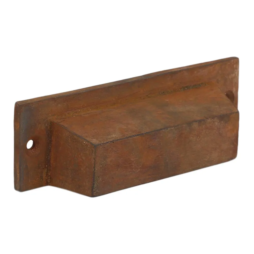 A29 Set of 10 Cast Iron Bin Pull, Modern Hardware for Cabinets Drawer Bins Doors, 4.5 x 1 x 1.25 inch, Kitchen Cabinet and Cupboard Door Pull (Iron, Black Coated Finish)