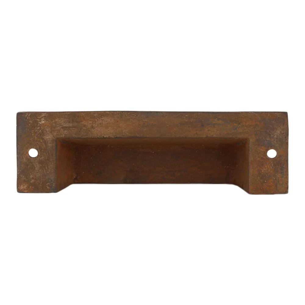 A29 Set of 10 Cast Iron Bin Pull, Modern Hardware for Cabinets Drawer Bins Doors, 4.5 x 1 x 1.25 inch, Kitchen Cabinet and Cupboard Door Pull (Iron, Black Coated Finish)