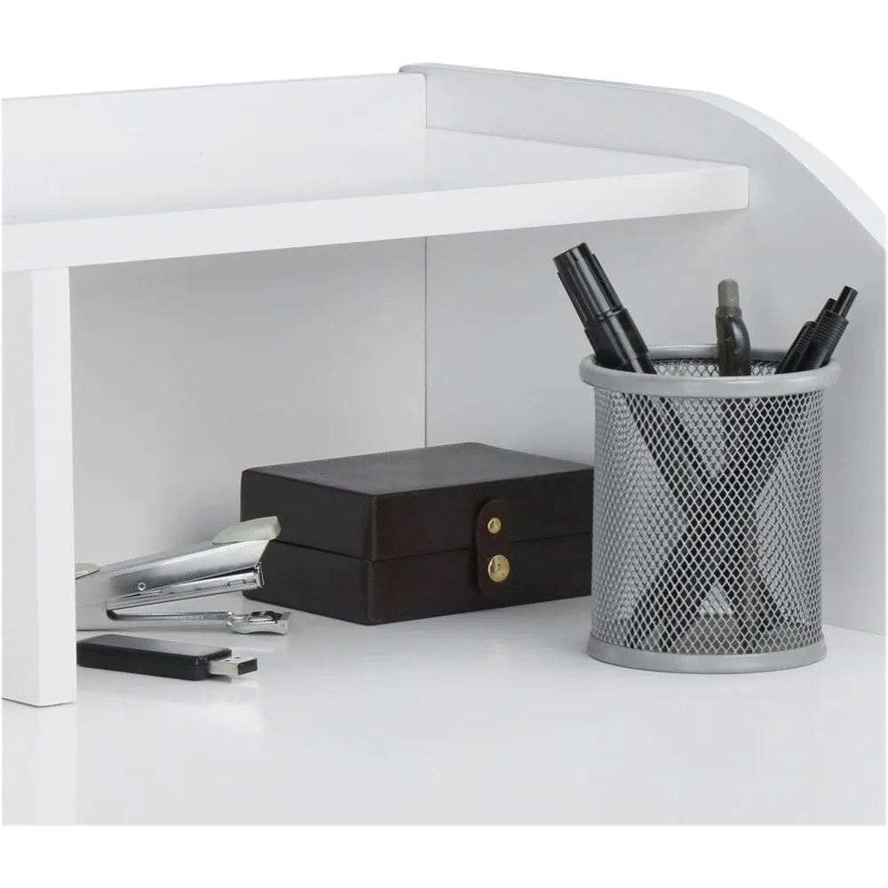 Adore Decor - Alton Mid-Century Modern Wood Writing Desk - Fresh White