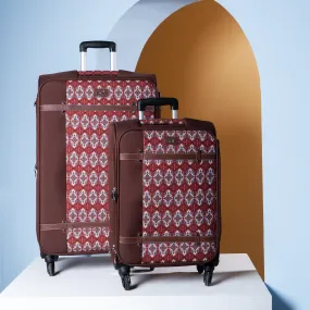 Agra Durrie Saira Trolley Bag Combo (Cabin & Large)
