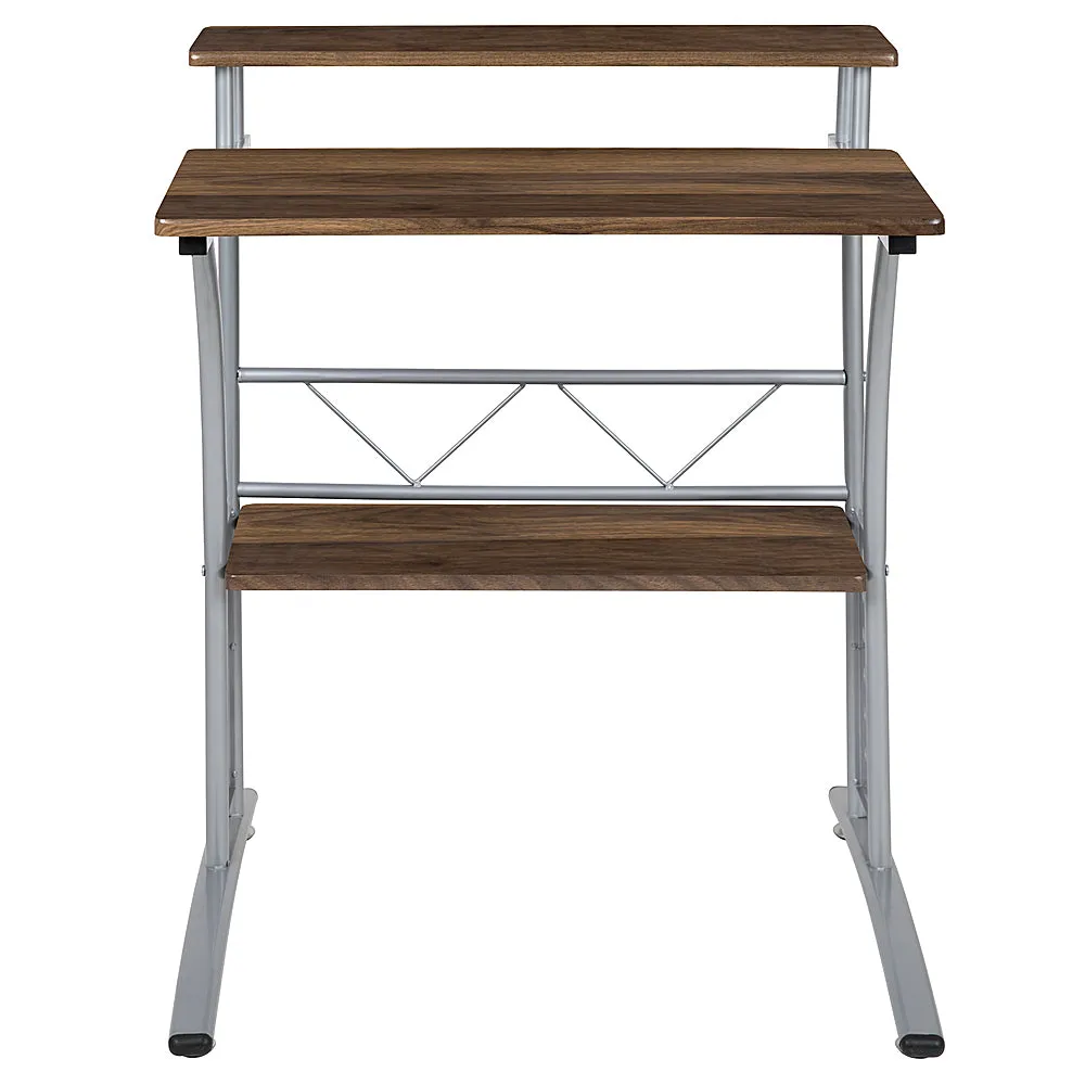 Alamont Home - Clifton Rectangle Contemporary Laminate  Home Office Desk - Rustic Walnut