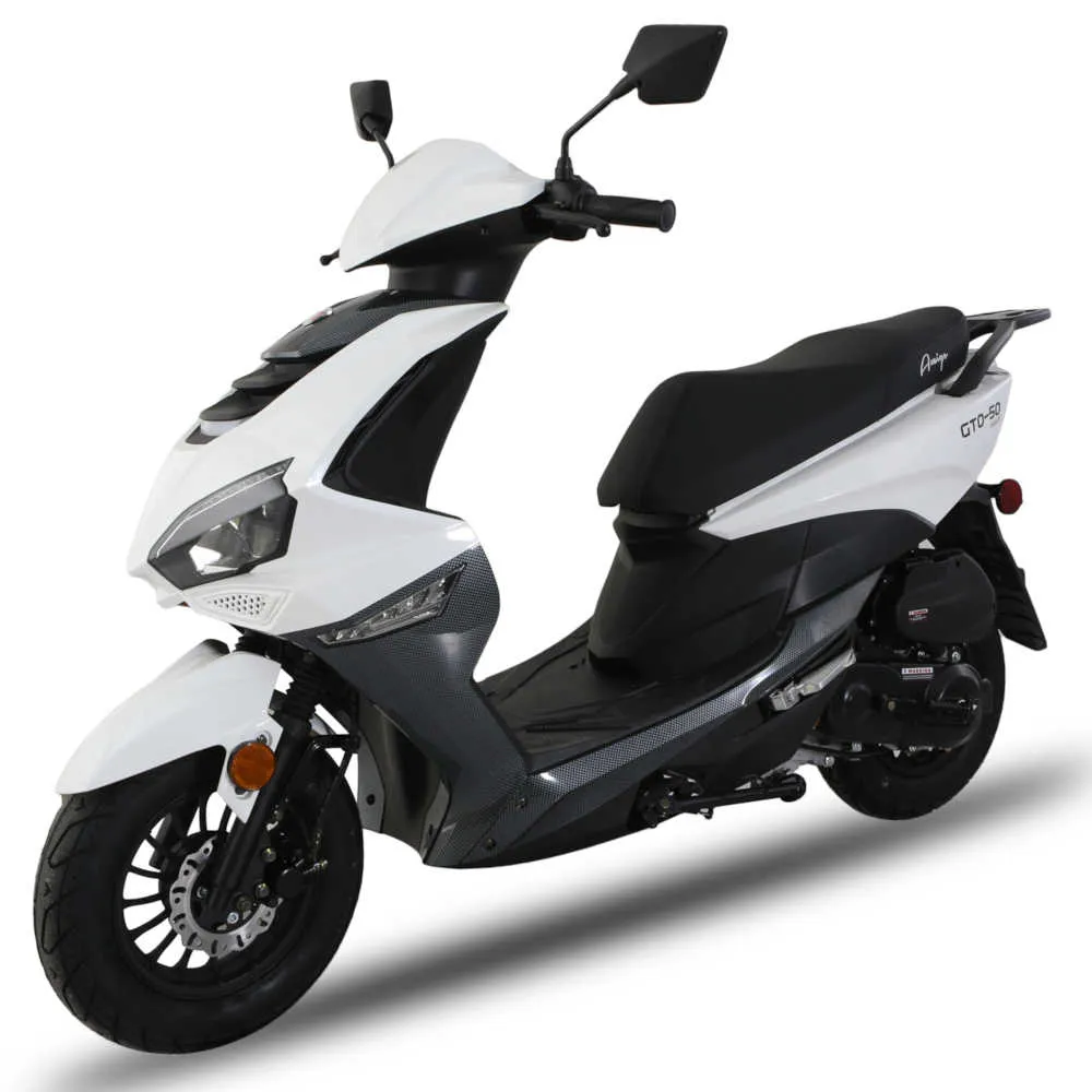 Amigo GTO 50 Automatic Moped Scooter, FULLY ASSEMBLED, Electric Start, Custom Rims