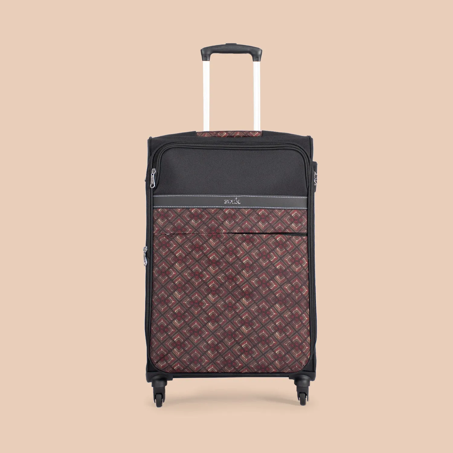 Amritsar Phulkari Avasa Trolley Bag (Black)