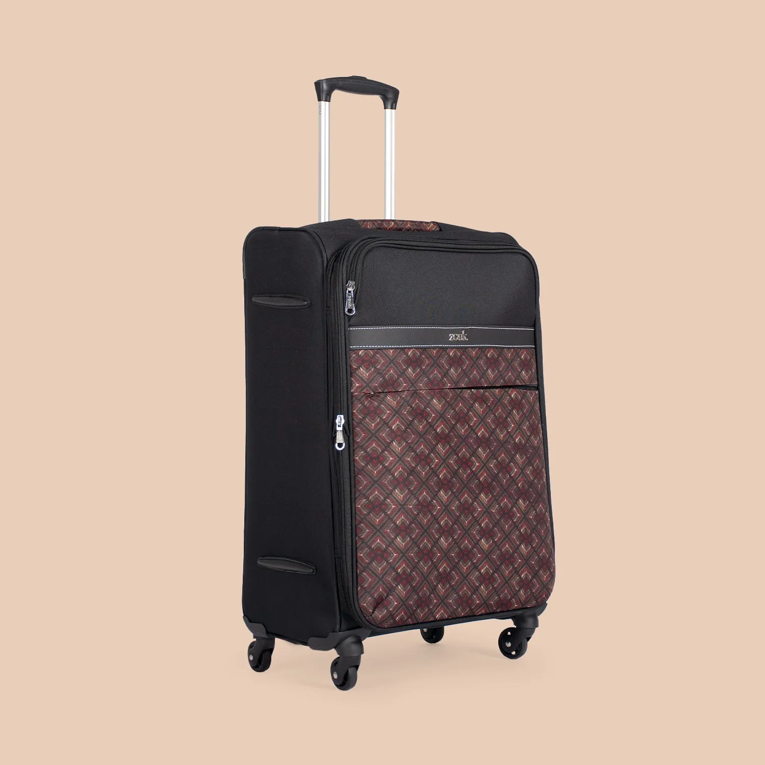 Amritsar Phulkari Avasa Trolley Bag (Black)
