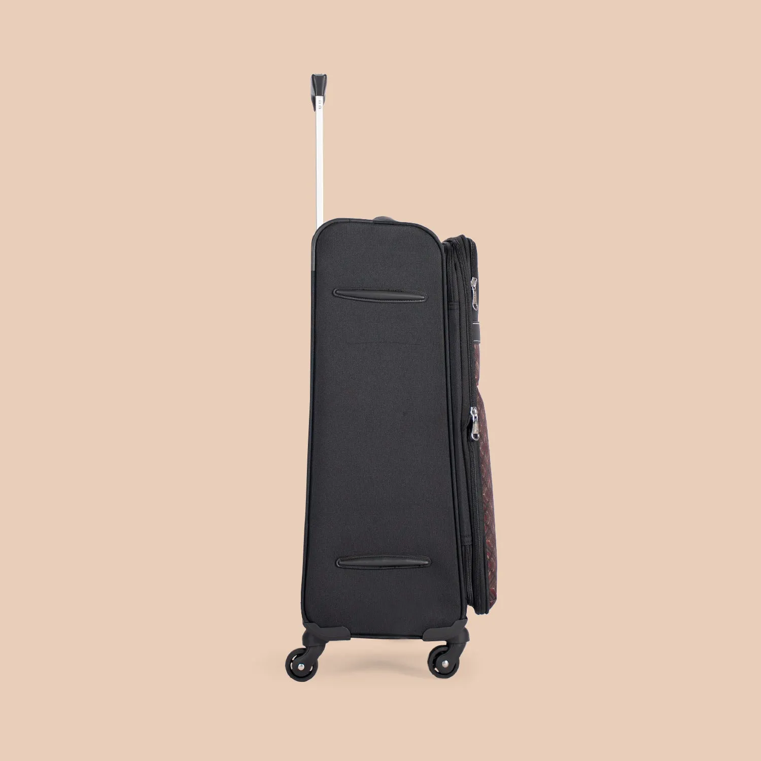 Amritsar Phulkari Avasa Trolley Bag (Black)