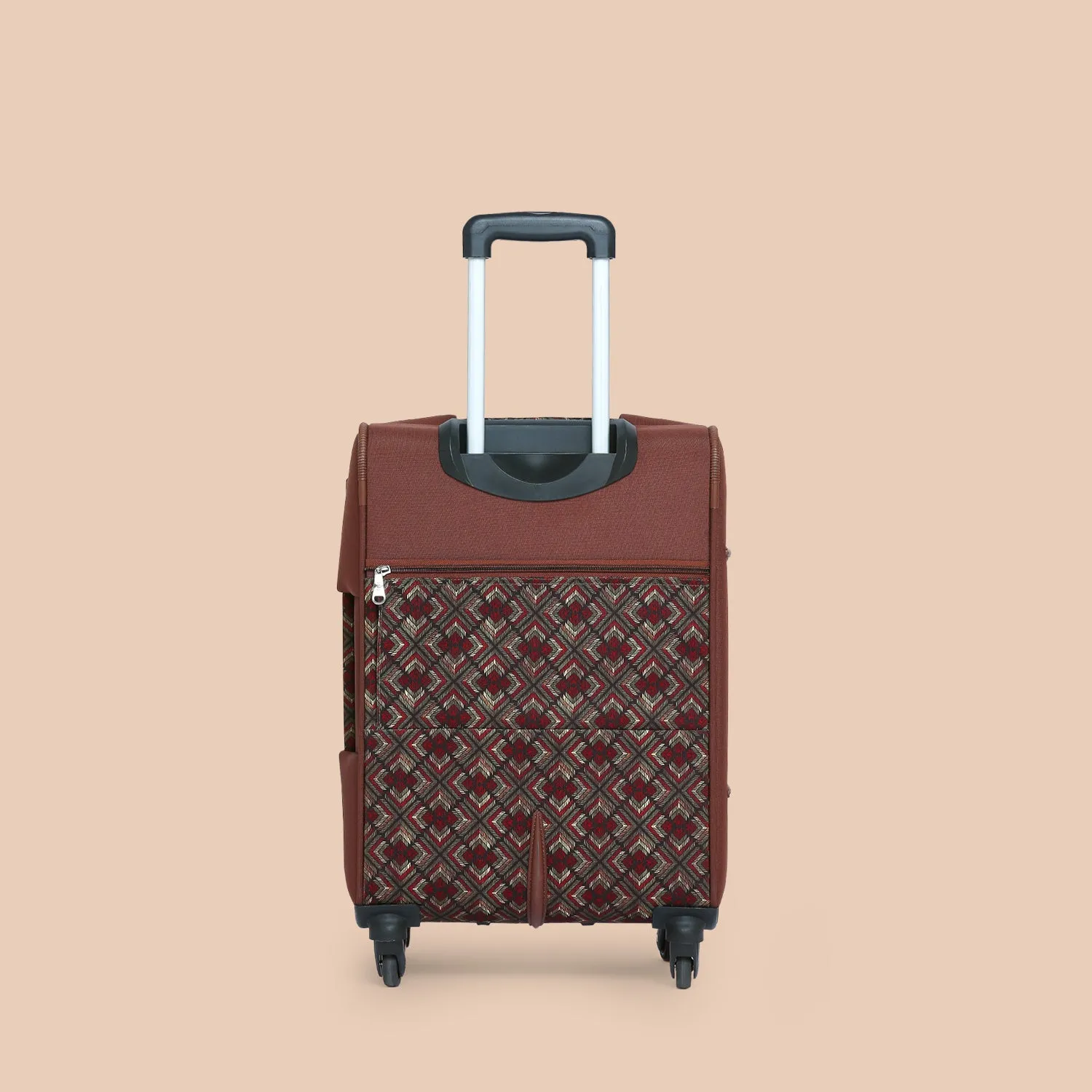 Amritsar Phulkari Saira Trolley Bag (Cabin)