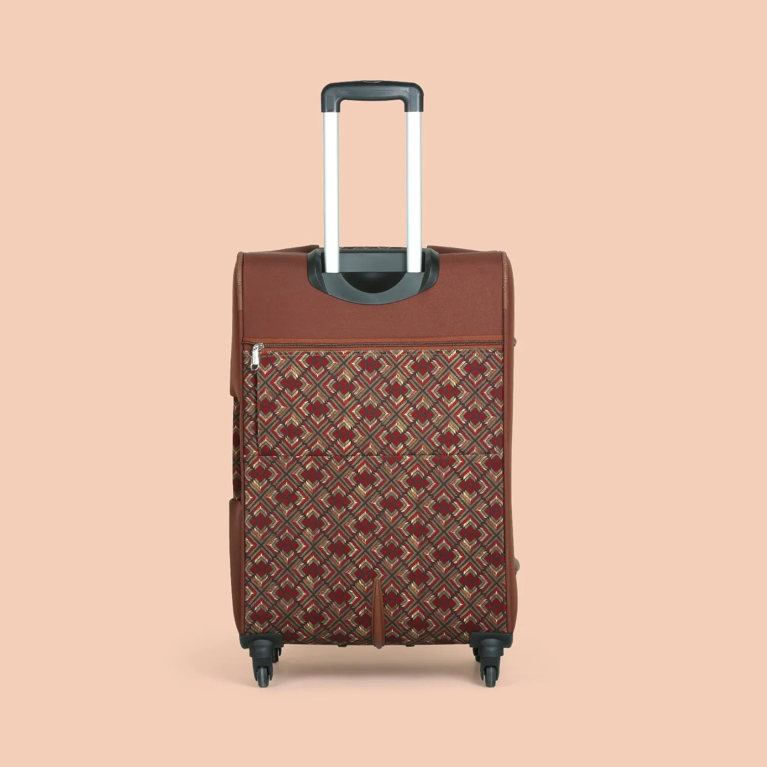 Amritsar Phulkari Saira Trolley Bag Combo (Medium & Large)