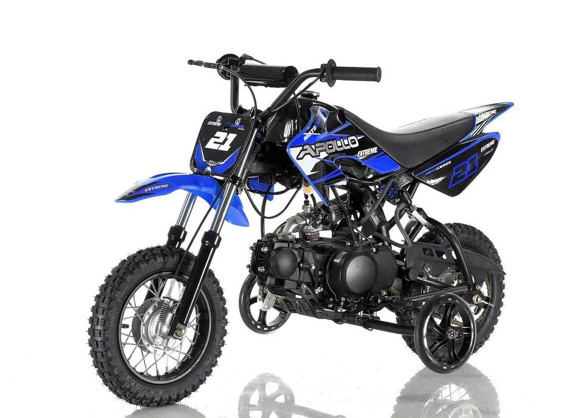 Apollo DB-21 XST 70cc Pit/Dirt Bike Semi-Auto Kids Model 25" Seat Height-OFF ROAD ONLY, CA Legal