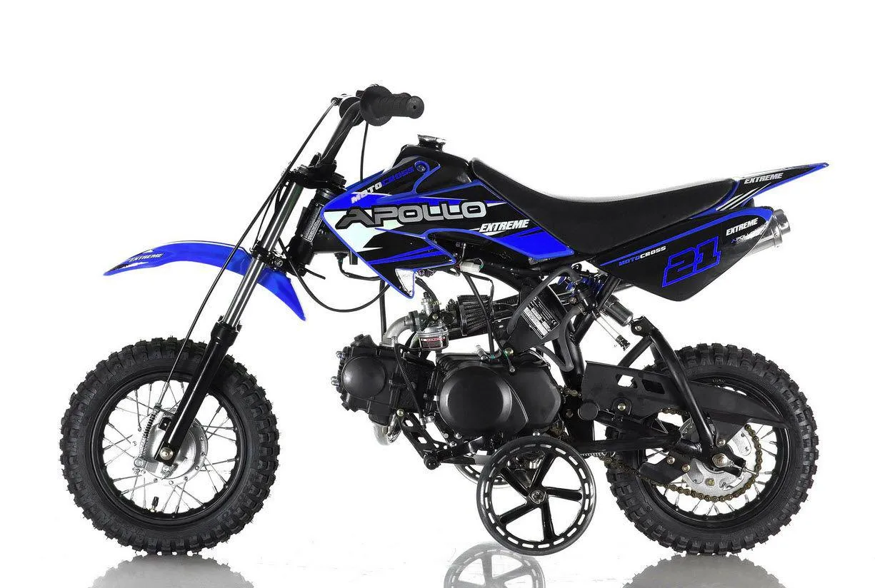 Apollo DB-21 XST 70cc Pit/Dirt Bike Semi-Auto Kids Model 25" Seat Height-OFF ROAD ONLY, CA Legal