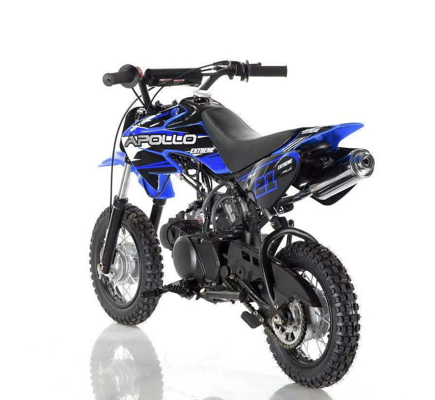 Apollo DB-21 XST 70cc Pit/Dirt Bike Semi-Auto Kids Model 25" Seat Height-OFF ROAD ONLY, CA Legal