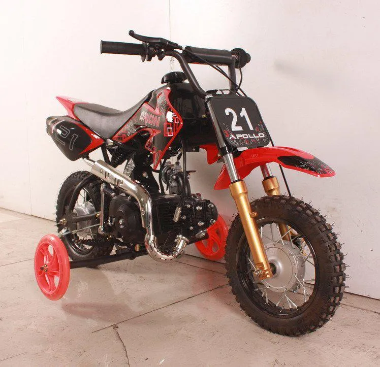 Apollo DB-21 XST 70cc Pit/Dirt Bike Semi-Auto Kids Model 25" Seat Height-OFF ROAD ONLY, CA Legal