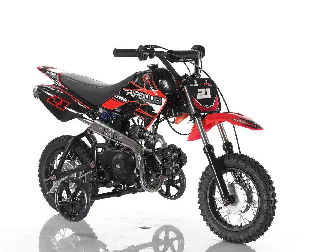 Apollo DB-21 XST 70cc Pit/Dirt Bike Semi-Auto Kids Model 25" Seat Height-OFF ROAD ONLY, CA Legal