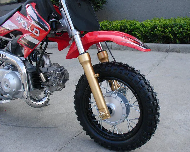 Apollo DB-21 XST 70cc Pit/Dirt Bike Semi-Auto Kids Model 25" Seat Height-OFF ROAD ONLY, CA Legal