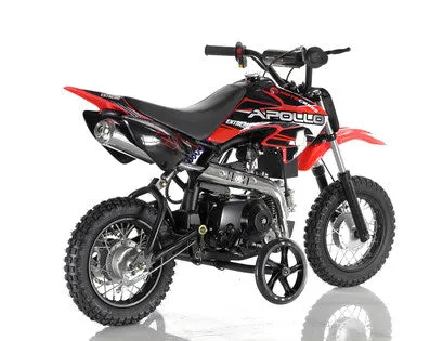 Apollo DB25 70cc Pit/Dirt Bike Kids Fully Automatic, Electric start, 22 inch seat height-OFF ROAD ONLY, NOT STREET LEGAL-